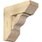 Ekena Millwork Funston Slat Rough Sawn Bracket w/ Offset Brace, Douglas Fir, 8"W x 20"D x 20"H BKT0806X20X20FST06RDF - alternate 1